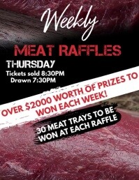 Meat Raffle Flyer Template | PosterMyWall