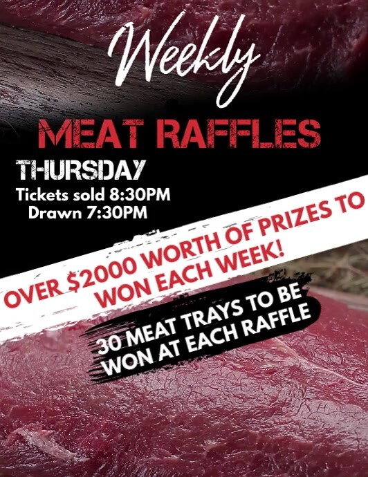 MEAT RAFFLE FLYER Template | PosterMyWall