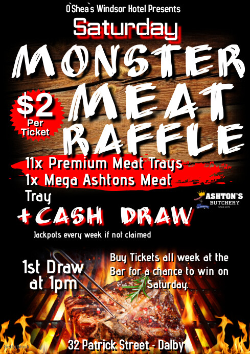 721 Raffle Plantilla de Meat Raffle Template | PosterMyWall