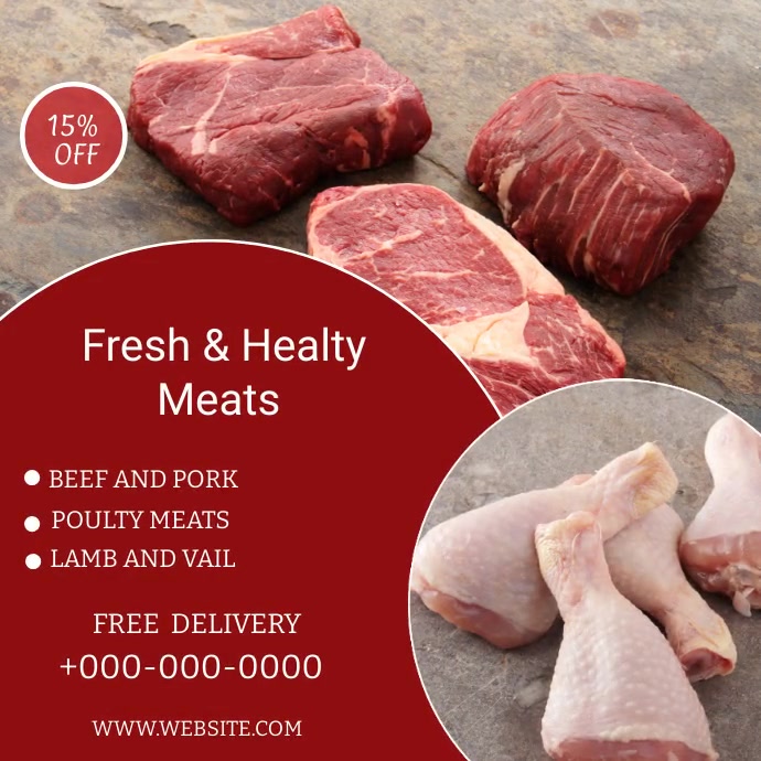 Meat Shop Instagram Post Template Postermywall Meat Shop Instagram Post Template Postermywall