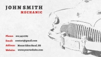 Mechanic Business Card Biglietto da visita template