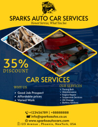Mechanic Motor Vehicle Repair & Service Ad Template | PosterMyWall