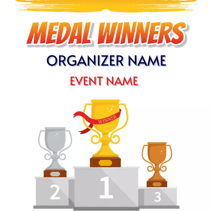 Medal Winners Template | PosterMyWall
