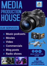 Videostudio Flyer Video Production Agency Flyer Template | PosterMyWall