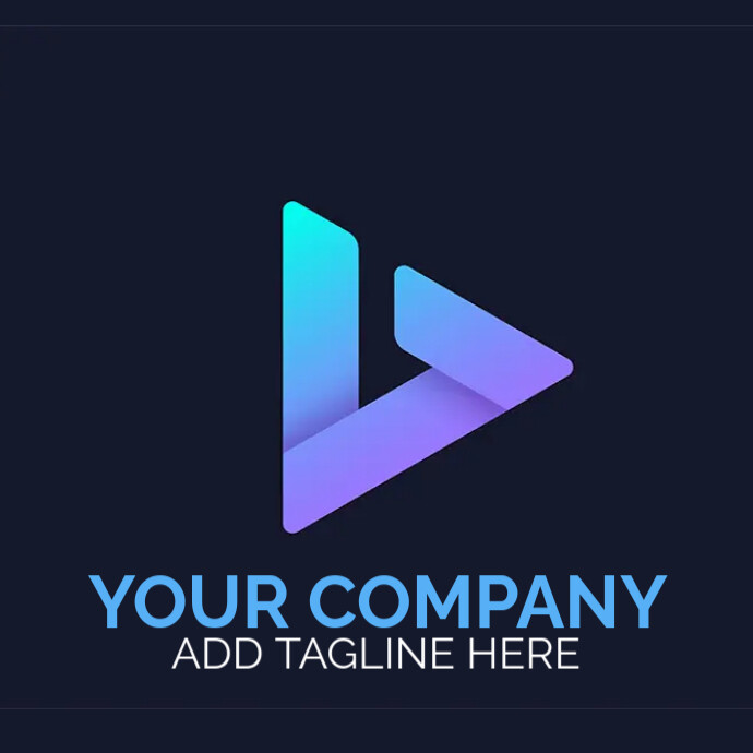 Media play video logo design template | PosterMyWall