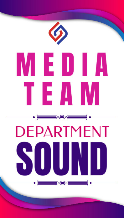 media team tag Business Card template