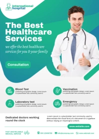 medical & health care flyer A6 template