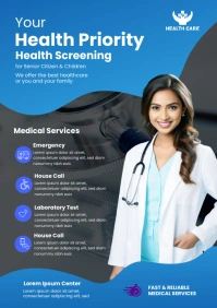 Medical & healthcare flyer A3 template