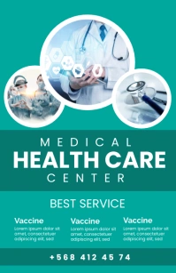 medical & healthcare Half Page Wide template