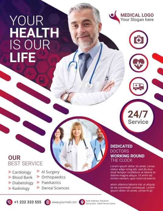 Healthcare Services Flyers Template | PosterMyWall