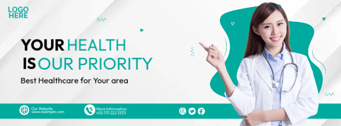 Medical Banner Templates Facebook Omslag Foto