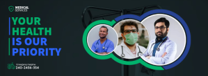 黑色 Medical Services Facebook Cover Photo Template