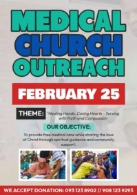 Medical Church Outreach A4 template