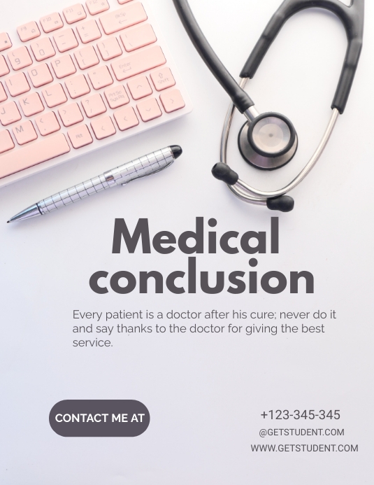 Medical conclusion flyer Template | PosterMyWall