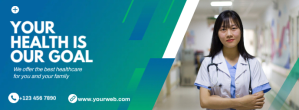 Turchese Healthcare Promotion Facebook-coverfoto Template