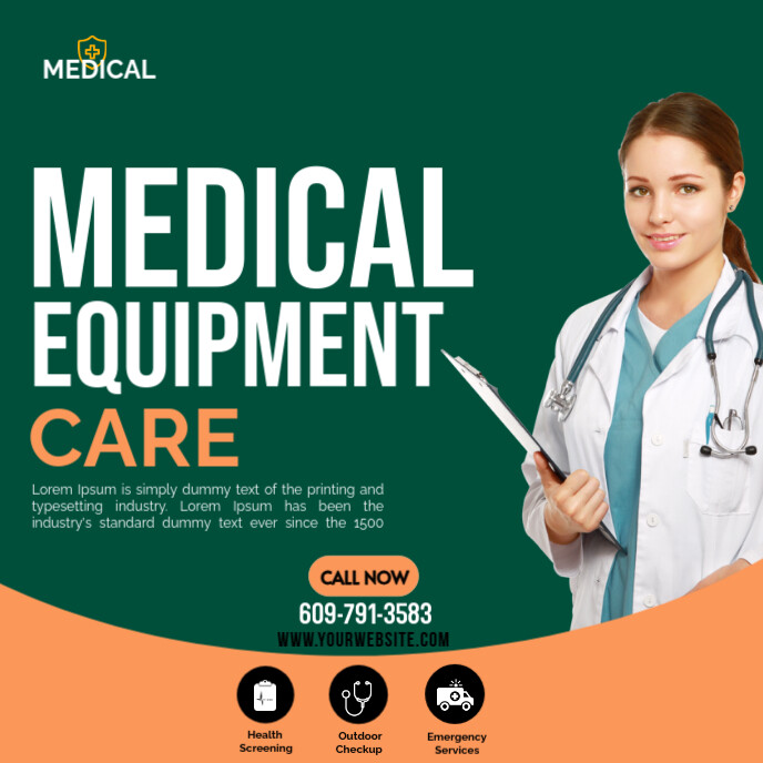 MEDICAL EQUIPMENT banner Templat | PosterMyWall