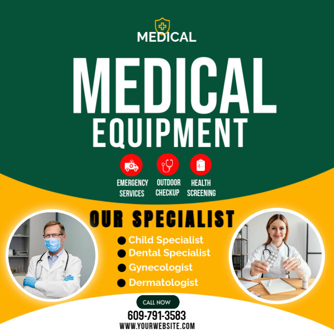 MEDICAL EQUIPMENT banner Template | PosterMyWall
