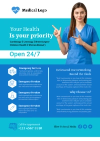 Medical Flyer A1 template
