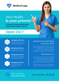 Medical Flyer A6 template