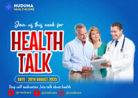medical health awareness Postcard template