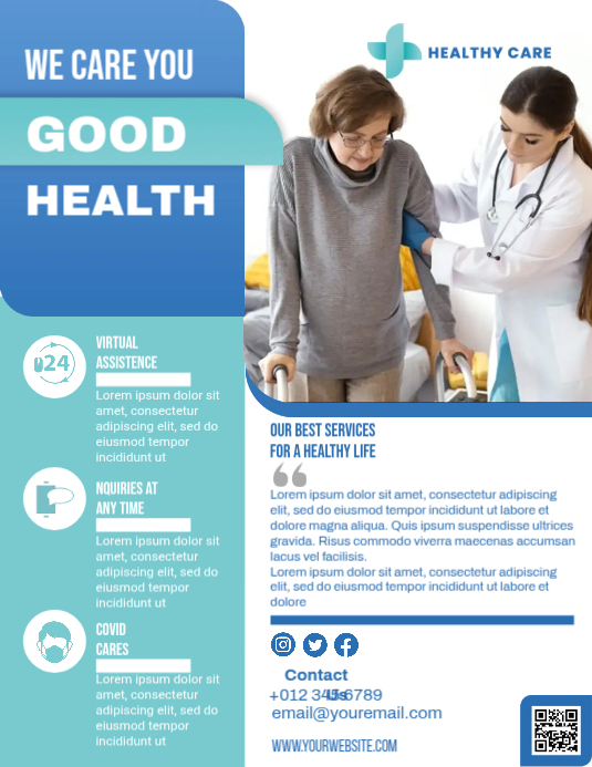 Medical Health Care ad Template | PosterMyWall