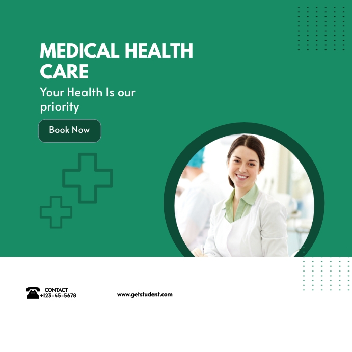 medical health care instagram posts template