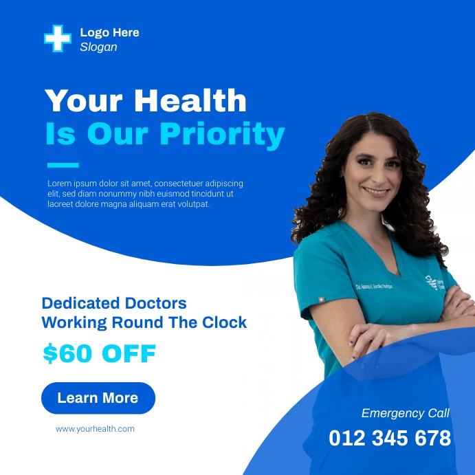 Medical Healthcare Poster Flyer Template PosterMyWall
