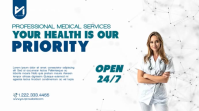 White Medical Healthcare Digital Display Video template