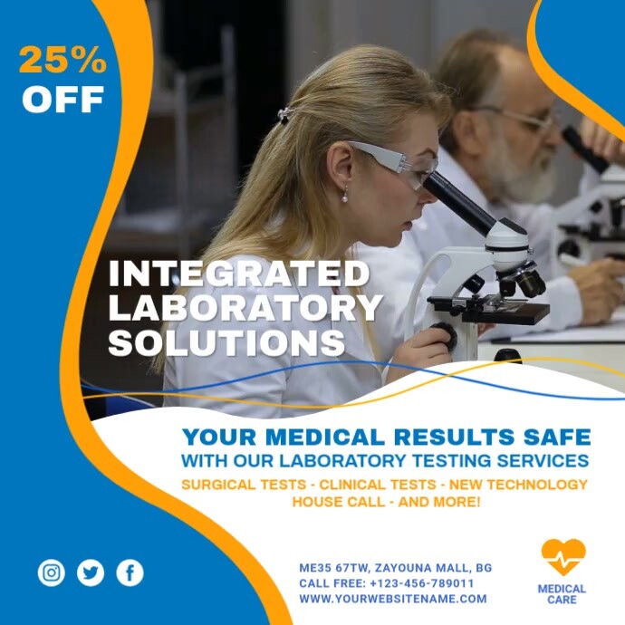 Copy of Medical Laboratory Post | PosterMyWall