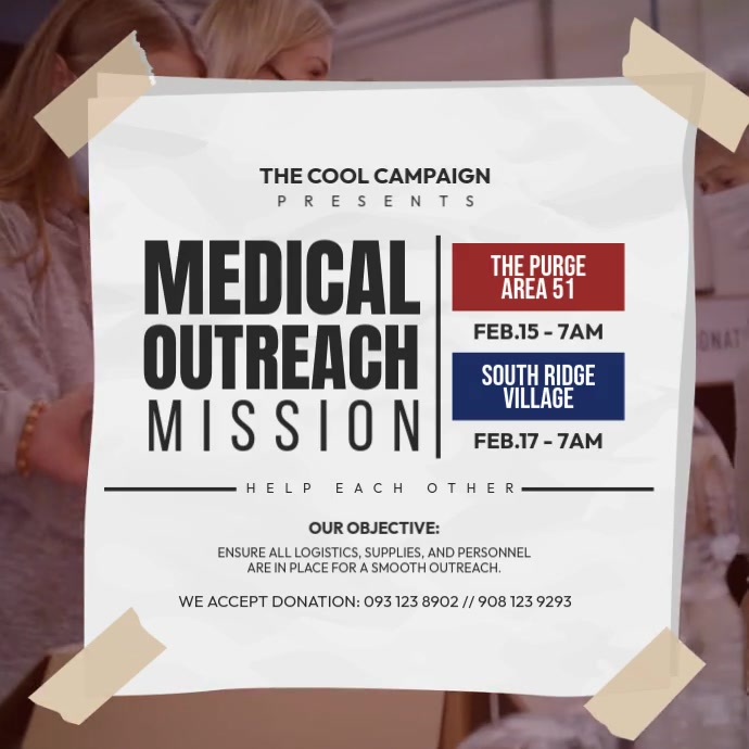 Medical Mission Program Layout Medical Outreach Mission เทมเพลต | PosterMyWall