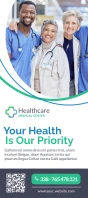 medical rack card health advertisement template