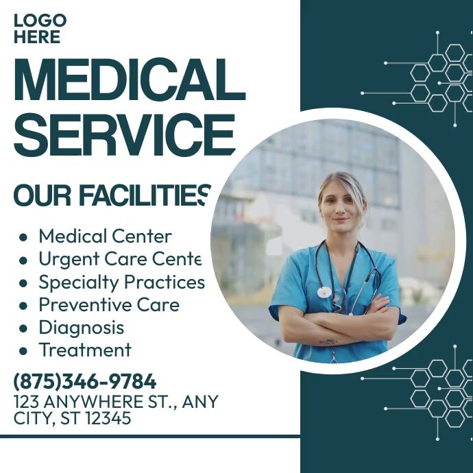 Medical Service Ads Instagram Post template