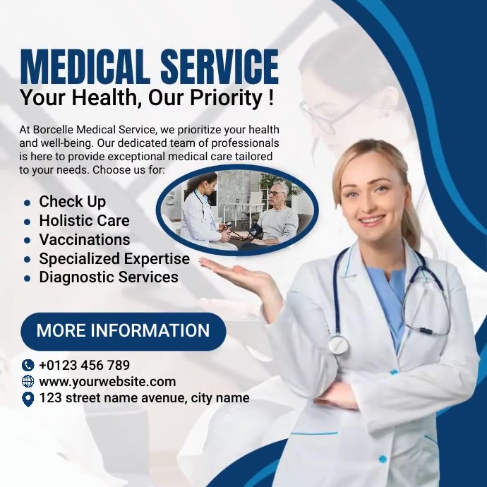 Medical Service Post Medical Service Template | PosterMyWall