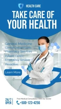 Medical Services Digital Display (9:16) template