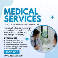 Medical Services Publicación de Instagram template