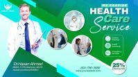 Medical social media post design Digital Display (16:9) template