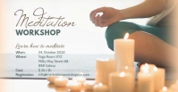 Meditation Event Header Banner Spiritual Ad template