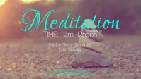 Meditation Morning Spiritual Healing Mindset Facebook-Covervideo (16:9) template