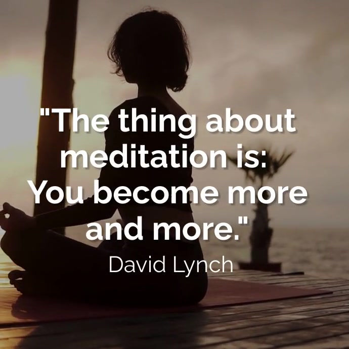 Meditation Video Quote Template PosterMyWall