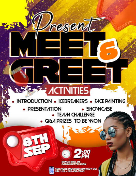 Copy of Meet, Greet, Connect, Have Fun | PosterMyWall