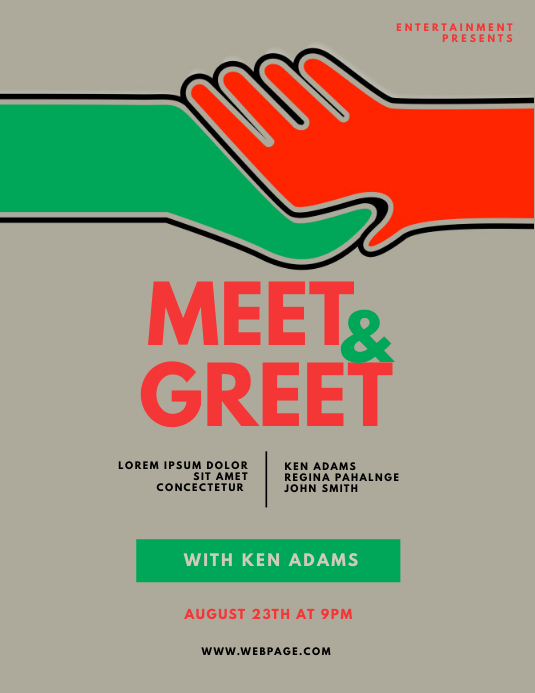 Meet And Greet Flyers Templates ngoprektehemepinterest2