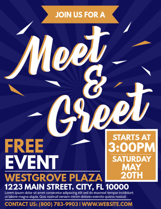 Meet And Greet Flyer Template Professional Sample Template Collection Meet And Greet Flyer Template Professional Sample Template Collection