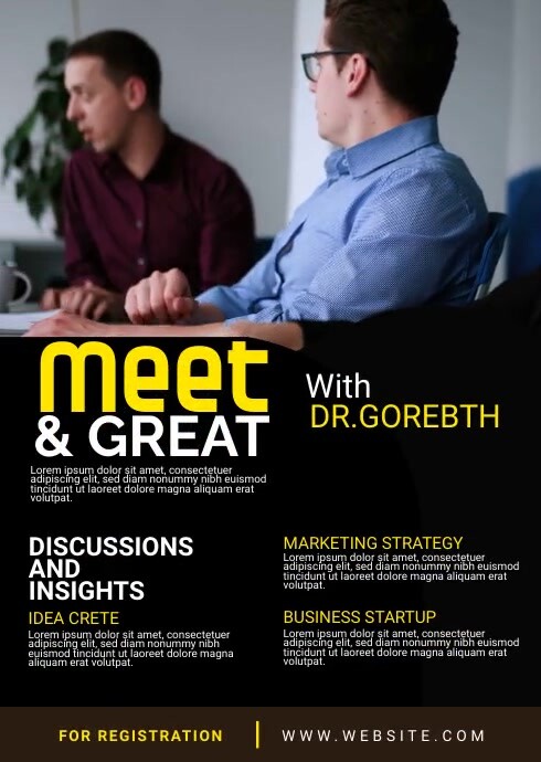 Copy of Meet & Greet Flyer | PosterMyWall