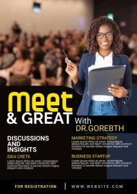 Meet & Greet Flyer A1 template