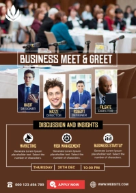 Meet & Greet Flyer A1 template