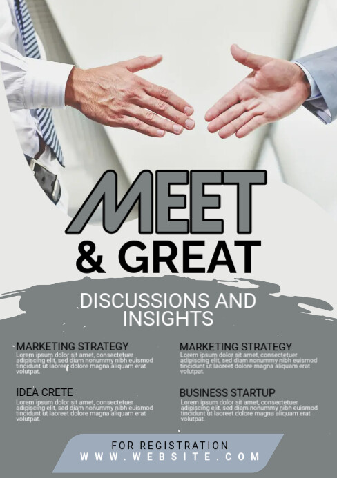 Meet & Greet Flyer Template | PosterMyWall