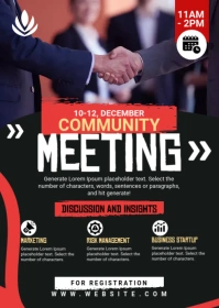 Meet & Greet Flyer A6 template