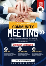 Meet & Greet Flyer A1 template