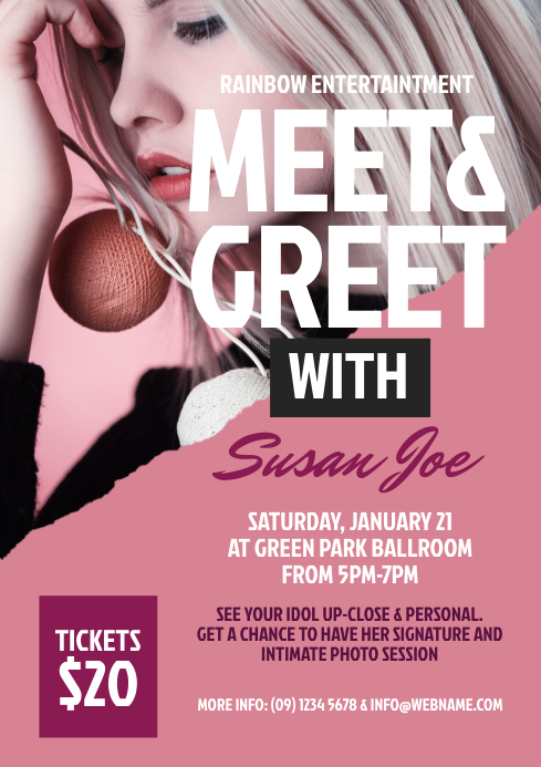 Meet And Greet Flyer Templat Postermywall 