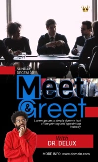 Meet & Greet Flyer US Legal template